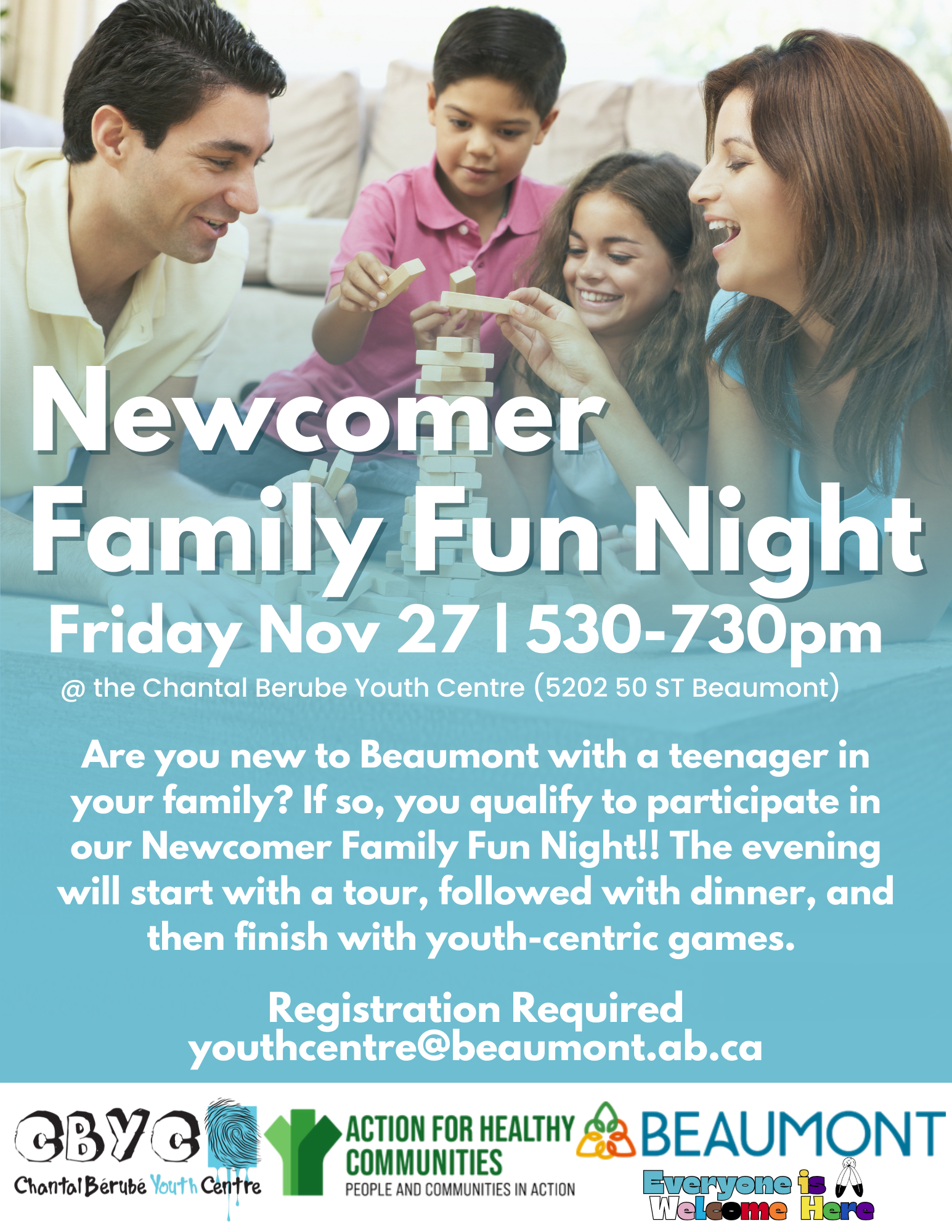 November Newcomer Family fun night