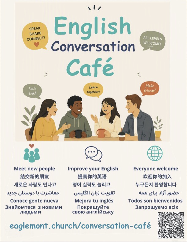 Multi lingual Conversation Café poster